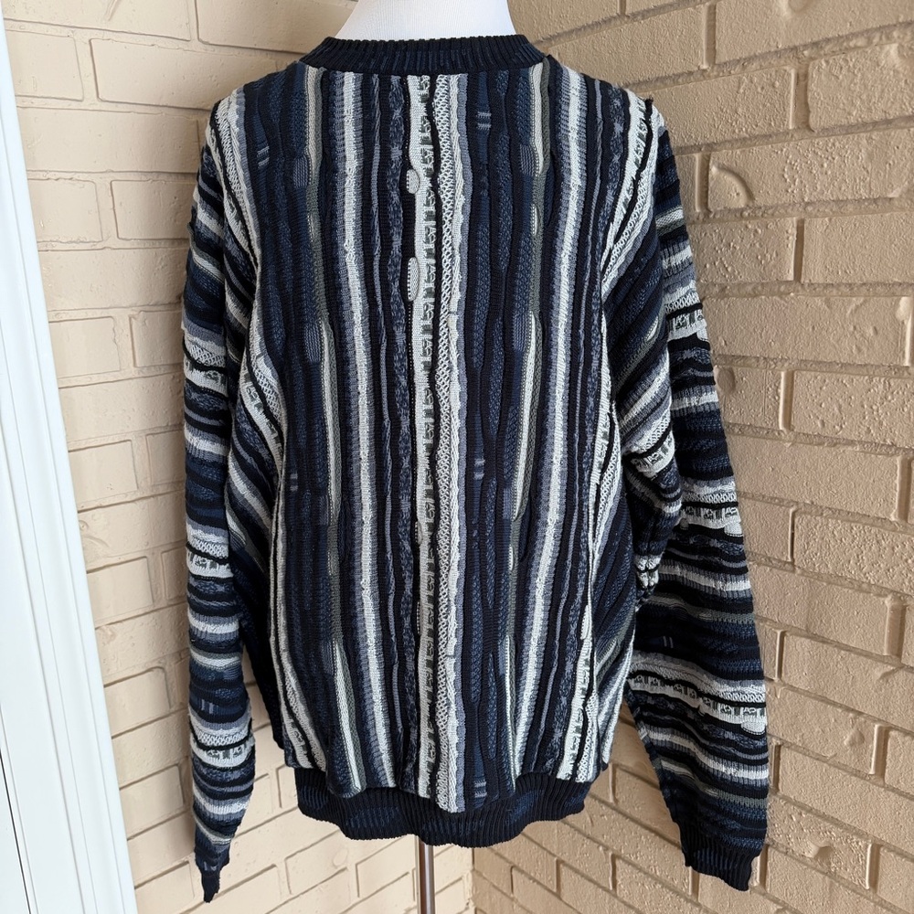 Protege Collection Coogi Biggie Sweater 3D Cosby Knit 90s Chunky Size 2XL T